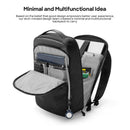 Tomtoc Explorer-T60 15.6" 15L Laptop Backpack (Black) (T60M1D1)