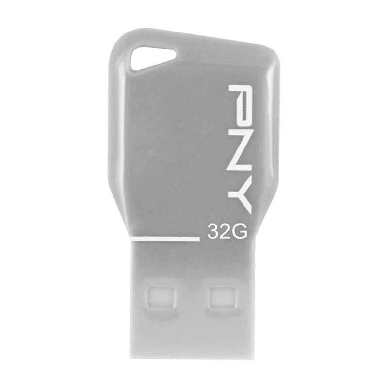 PNY Key Attache USB Flash Drive Grey (16GB, 32GB, 64GB)