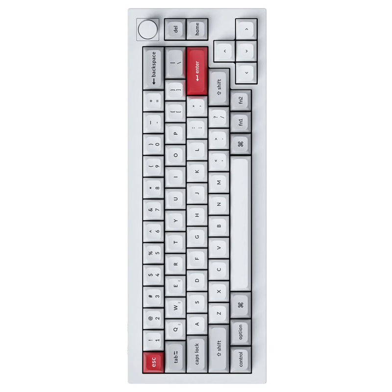Keychron Q2 Pro QMK/VIA Knob Version Hot-Swappable RGB Backlight Wireless - Datablitz