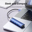 Vention 5-in-1 USB-C Docking Station - USB-C to HDMI + USB 3.0 x 3 + PD - 0.15M (Blue) (TGESB)