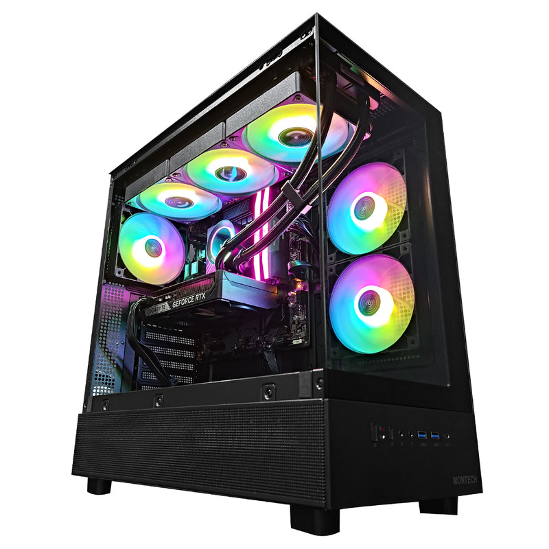 Aurora XR Mid Tower Black Desktop Gaming PC | Intel Core i7 - 12700 | 32GB RAM |  1TB SSD | RTX 5070 OC| Windows 11 Pro