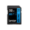 Lexar High-Performance 800x PRO 32GB SDHC UHS-I C10 U1 V10 150MB/s Read SD Card BLUE Series