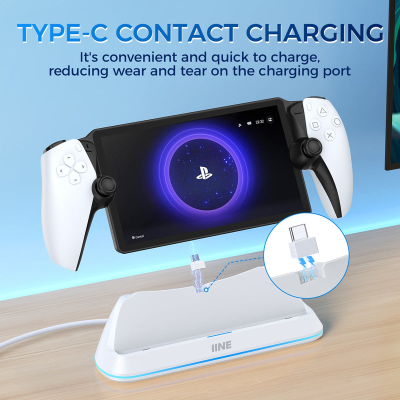 IINE Pin-Based Contact Charging Station for Playstation Portal