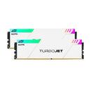 AGI TurboJet UD858 RGB 32GB (16GBx2) DDR5 7200MHz CL34 1.4V Gaming Memory Modules (Black, White)