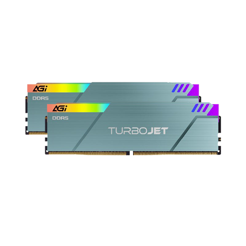 AGI TurboJet UD858 RGB 32GB (16GBx2) DDR5 7200MHz CL34 1.4V Gaming Memory Modules