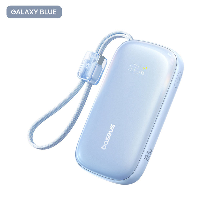 Baseus EnerFill FC21 Qpow 3 Ultra Digital Display Power Bank with Detachable Cable 10000mAh 22.5W