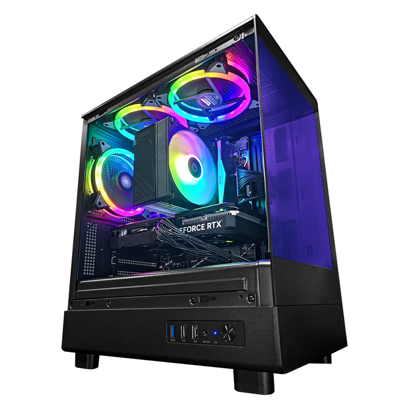 Alpha DB330M Black Desktop Gaming PC | Intel i5 12400F | 16GB RAM | 512GB SSD | RTX 4060 | Windows 11 Pro