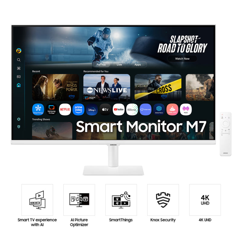 Samsung M7 M70F LS32FM701UEXXP 32" 4K (3840x2160) 60Hz 4ms GTG VA Vision AI Smart Monitor