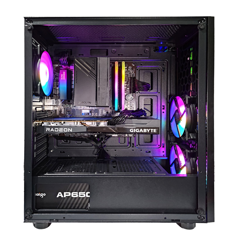 Alpha Vesta Black Desktop Gaming PC | AMD Ryzen 5 5600 | 16 GB RAM | 500 GB SSD | RX6600 | Windows 11 Pro