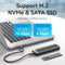 Vention M.2 NVMe & SATA SSD Enclosure (USB 3.2 Gen 2-C) with Heat Sink