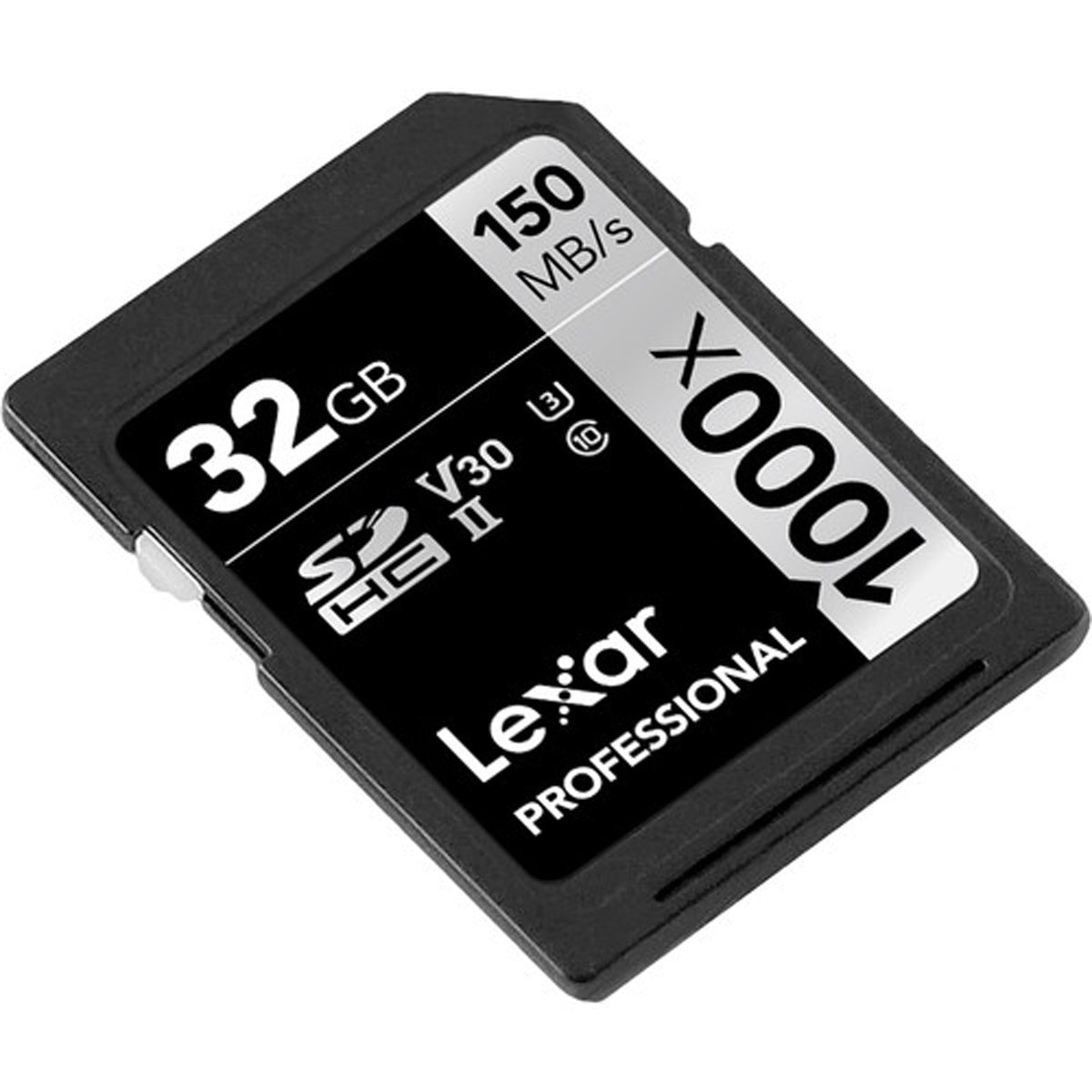 Lexar Professional 1000x SDXC UHS-II C10 U3 V30 150MB/s Read Card (32GB, 128GB)