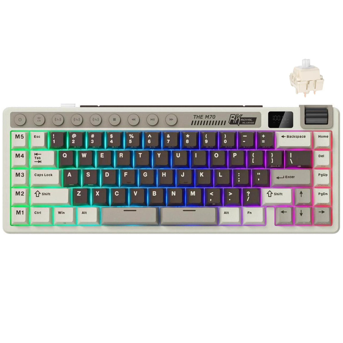 Royal Kludge RK M70 Tri-Mode RGB 73 Keys Hot-Swappable Mechanical