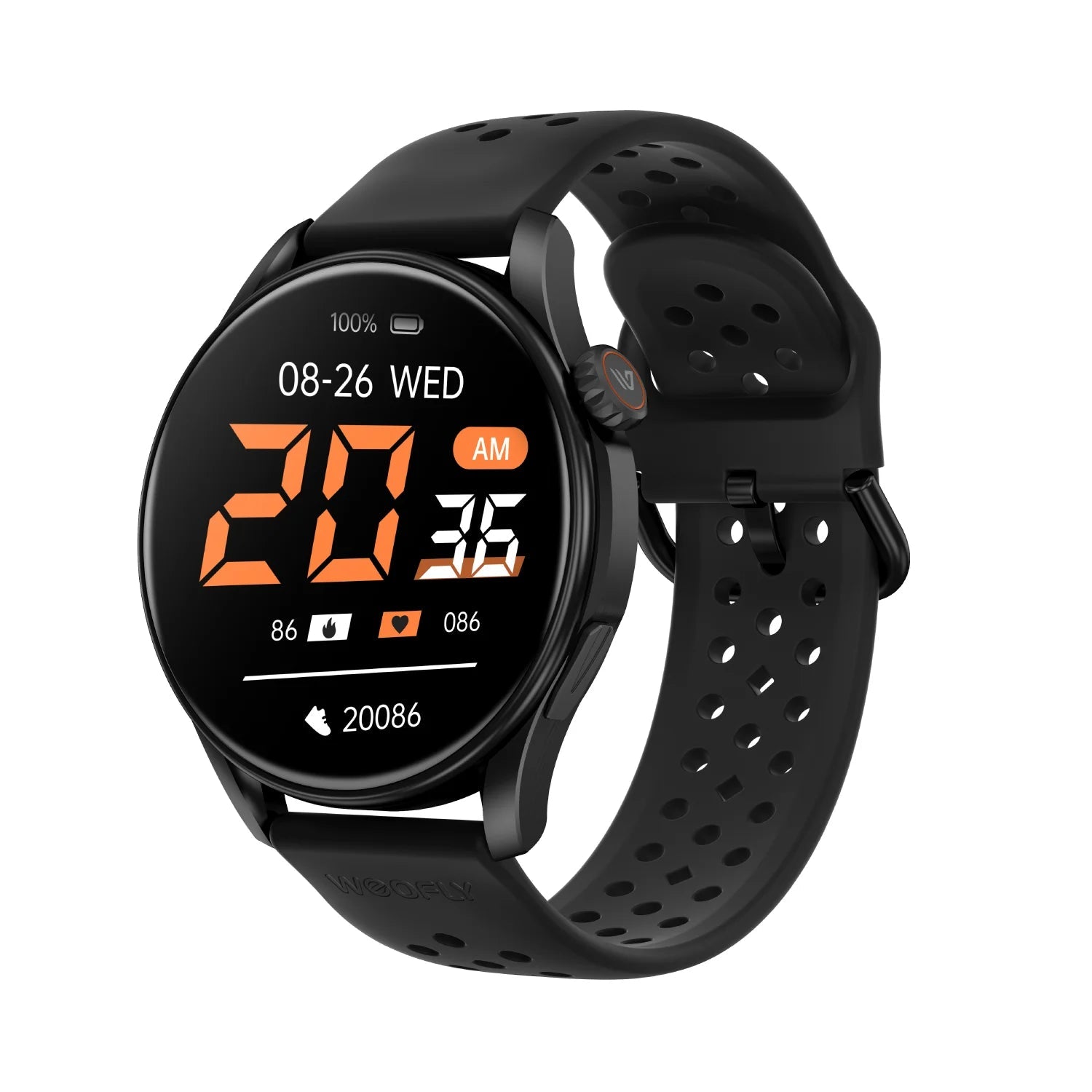 Weofly Curve 2 Smartwatch (Black, Silver) (WFCV699BL, WFCV699SL)