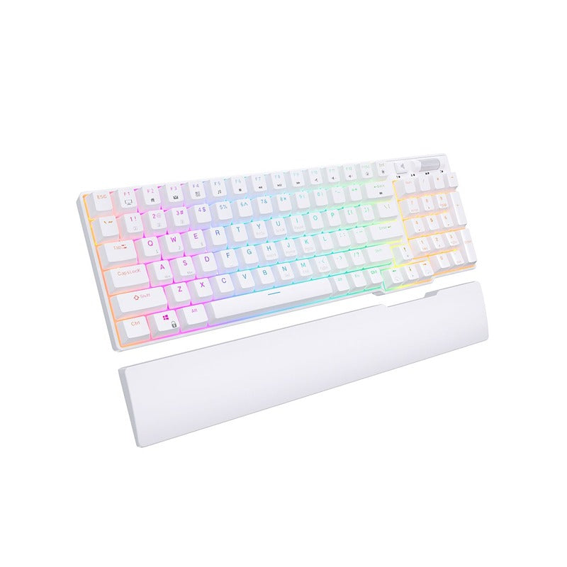 ROYAL KLUDGE RK96 Tri-Mode RGB 96 Keys Hot Swappable Mechanical Keyboard White