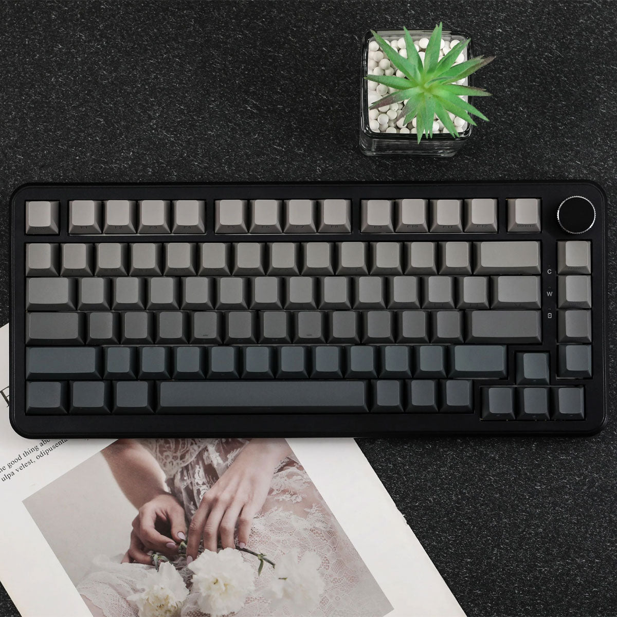 Ajazz AK820 Max RGB Tri-Mode 75% 82-Keys Gasket-mounted Hot Swappable Mechanical Keyboard
