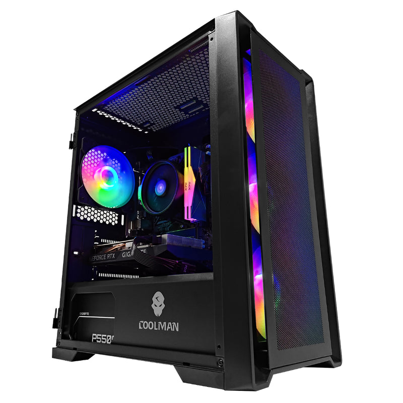 Powered by Gigabyte Campus Core Desktop Gaming PC | AMD Ryzen 5 5500 | 16GB RAM | 512GB SSD | RTX 3050 | Windows 11 Pro