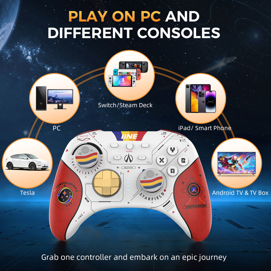 IINE Starfield Wireless Controller for PC / Mobile / N-Switch | DataBlitz