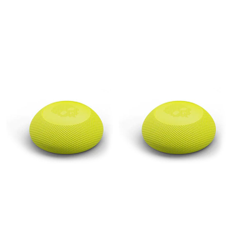 Skull & Co. Convex Thumb Grip For Switch Pro / PS4 / PS5 Controller (2 Pairs) (Neon Yellow)
