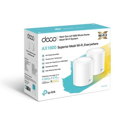 TP-Link AX1800 Whole Home Mesh Wi-Fi 6 System (White)