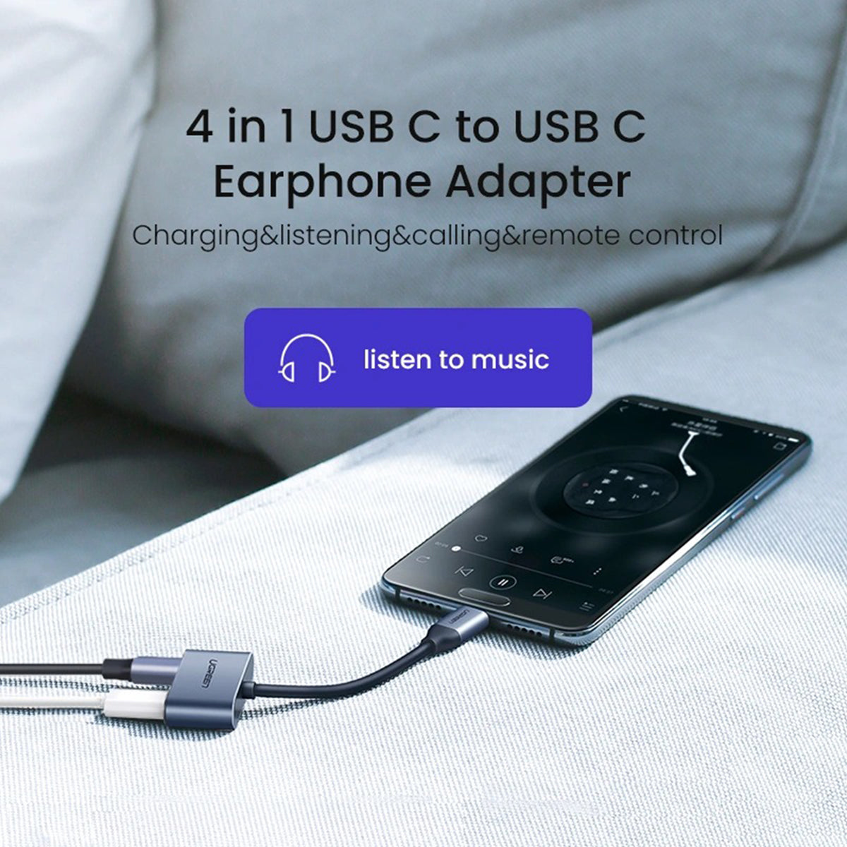 Ugreen USB-C One-Two Converter (CM232/60165)