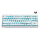 MCHOSE G87 V2 RGB Tri-Mode Hot-Swappable Mechanical Keyboard (White Equal Height Solid Line) (Quick Gold Switch V3)