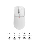 Nacodex x Ajazz AJ200P NL AI MC NearLink Tri-Mode Gaming Mouse (White)
