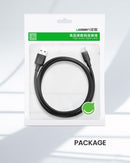 UGreen USB-C Male To USB 3.0 A 3A Data Cable - 1.5M (Black) (US184/20883)