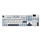 Ajazz AK35I V3 Max RGB Tri-Mode 100% 104-Keys Gasket-Mounted Hot-Swappable Mechanical Keyboard with 1.14" TFT Display Screen & Knob (Blue/White/Blue) (Avocado Switch)