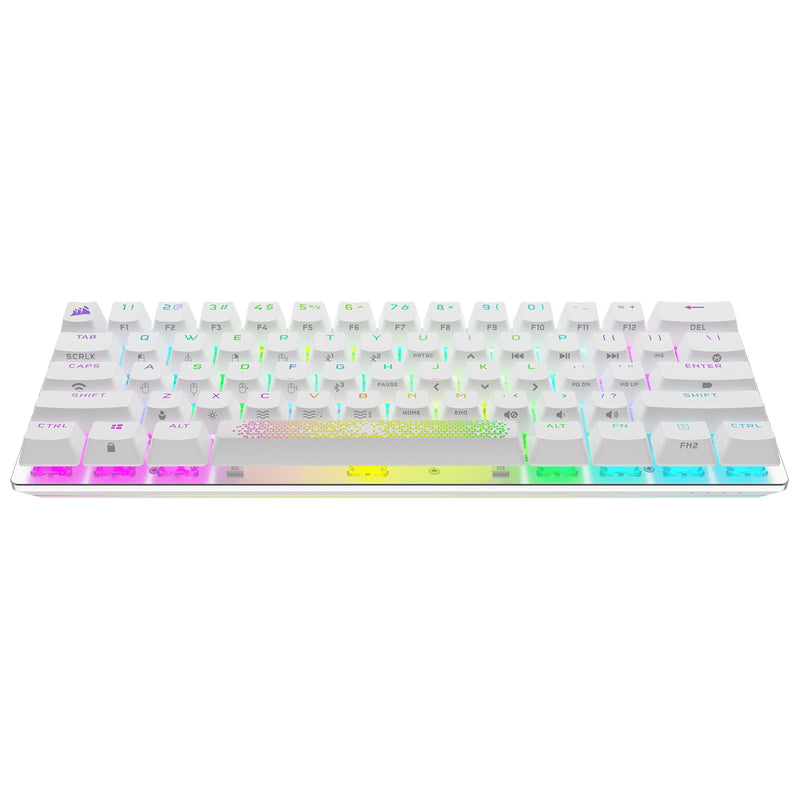 Corsair K70 Pro Mini Wireless 60% Mechanical Cherry MX Red Switch Gaming Keyboard With RGB Backlighting (White) - DataBlitz