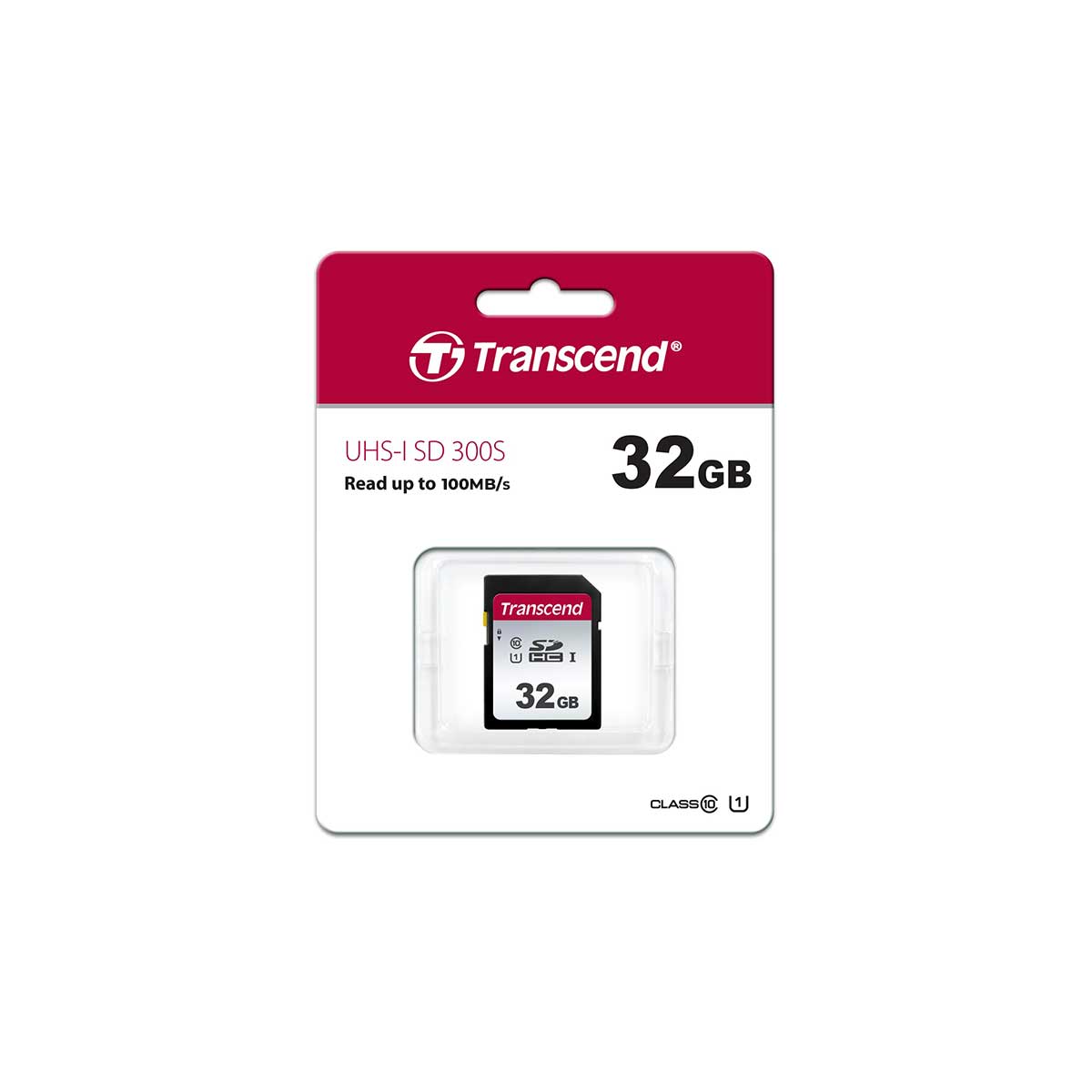 Transcend 300S SDHC UHS-I Class 10 U1 100MB/S Read SD Card