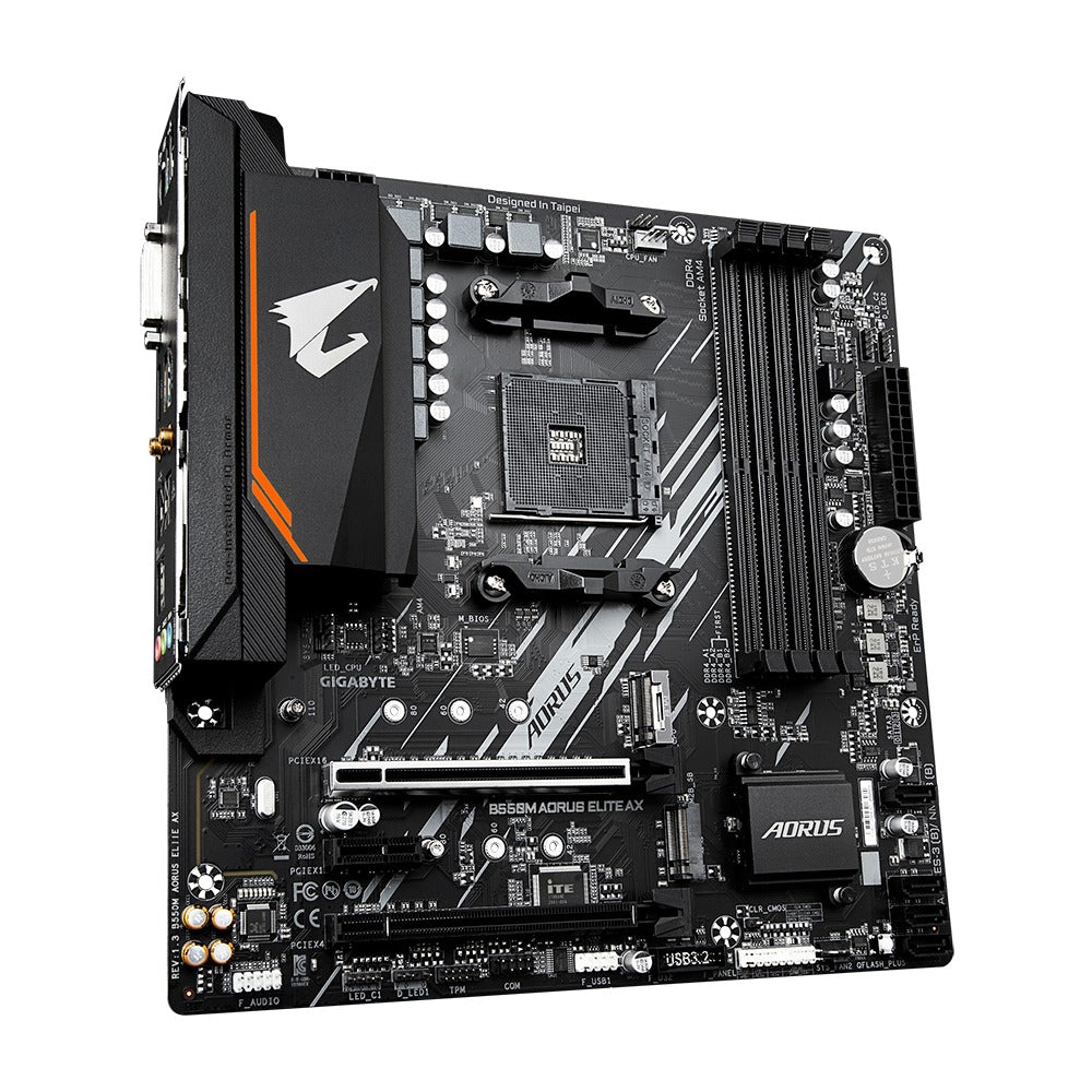 Gigabyte B550M Aorus Elite AX AMD AM4 Micro-ATX Gaming Motherboard