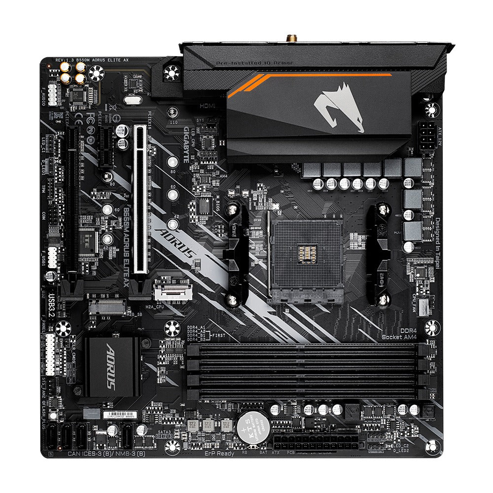 Gigabyte B550M Aorus Elite AX AMD AM4 Micro-ATX Gaming Motherboard