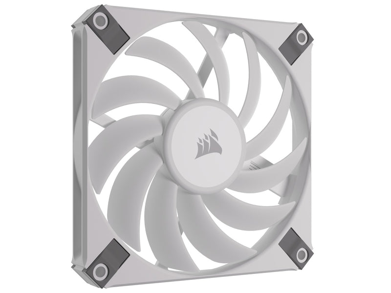 Corsair iCUE AF120 RGB Slim 120MM PWM Fluid Dynamic Bearing Fan With Lightning Node Core (White)