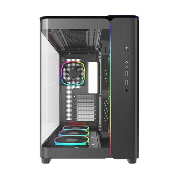 Montech King 95 Pro Mid-Tower Curved Tempered Glass Front Panel PC Case (Black)