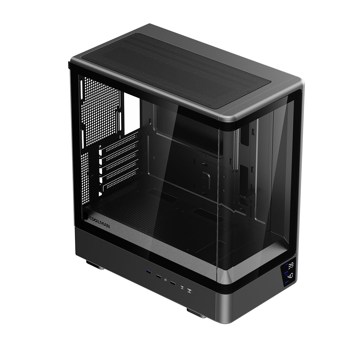 Coolman Astra M-ATX PC Case with Digital Screen Display