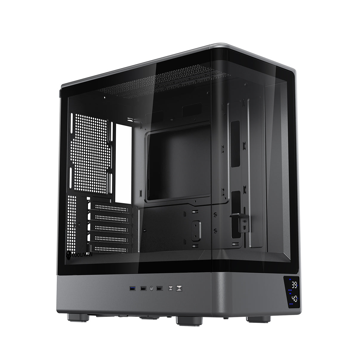 Coolman Astra M-ATX PC Case with Digital Screen Display