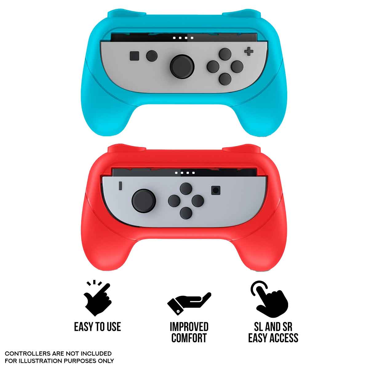 Nacon Dual Joy-Con Grip Set for Nintendo Switch 2 (SWITCHNEWJOYCONGRIP)