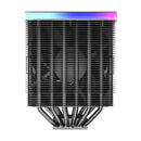 Montech Metal DT24 Premium 2x120mm High Performance Metal PWM Fans with ARGB Aluminum Top Cover Tower Type CPU Air Cooler