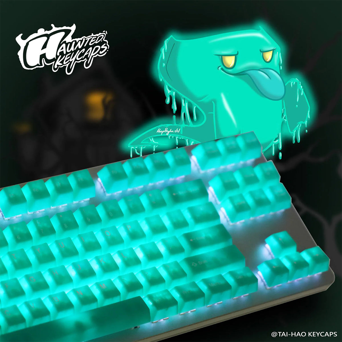 Taihao Double Shot ABS-Cubic Profile Keycaps Set For Cherry MX Switch (152-Keys) 