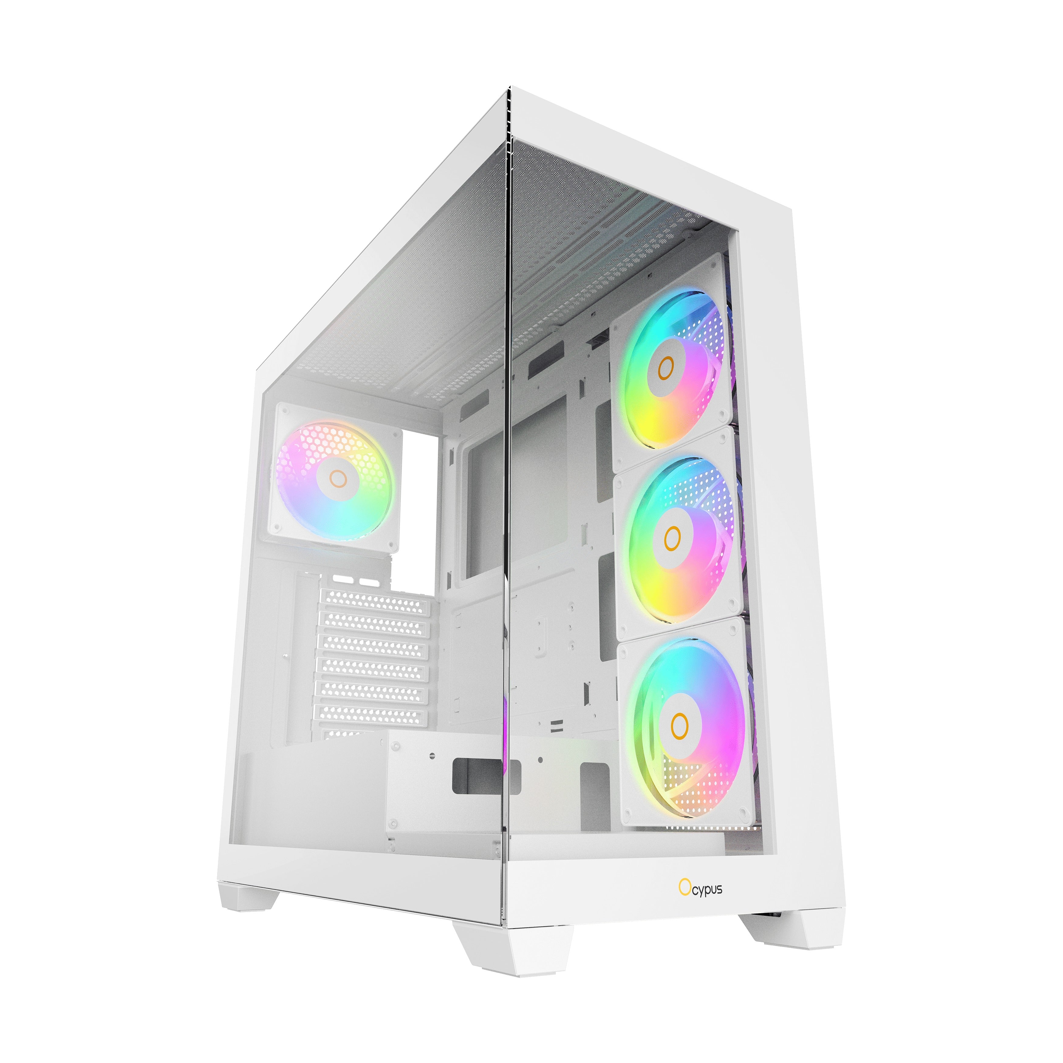 Ocypus Gamma C72 ARGB Mid-Tower Panoramic View Case with ARGB Fans | DataBlitz