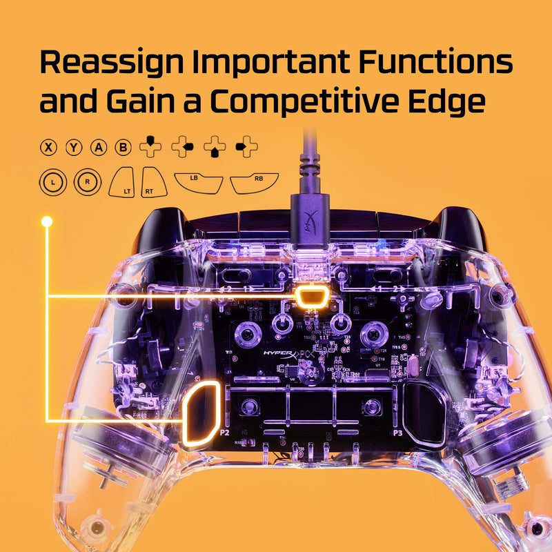 HyperX Clutch Gladiate RGB Wired Gaming Controller w/ Full Body RGB ...
