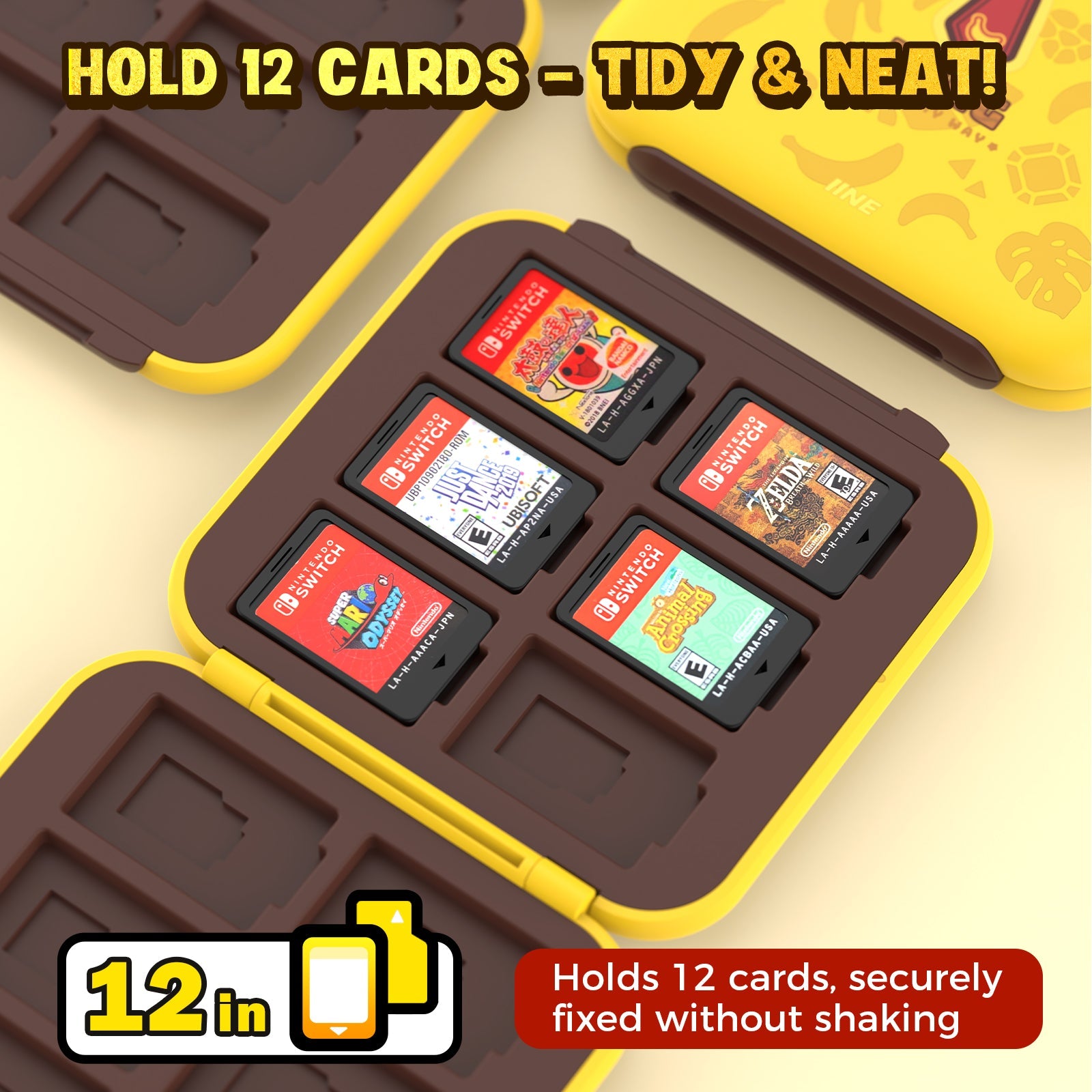 IINE Magnetic Card Case for Nintendo Switch 2 (Yellow) (L1181)