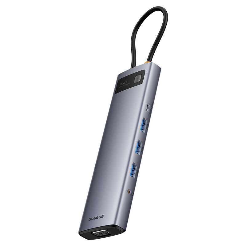 Baseus Metal Gleam Series 11-Port Hub USB-C to HDMI 4K@60Hz + VGA + 3xUSB 3.0 + USB 2.0 + USB-C PD