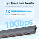 Vention 5-in-1 USB-C Mini Hub - USB-C to USB 3.2 Gen2 Type-A x 4 - 0.15M (CKHHB)