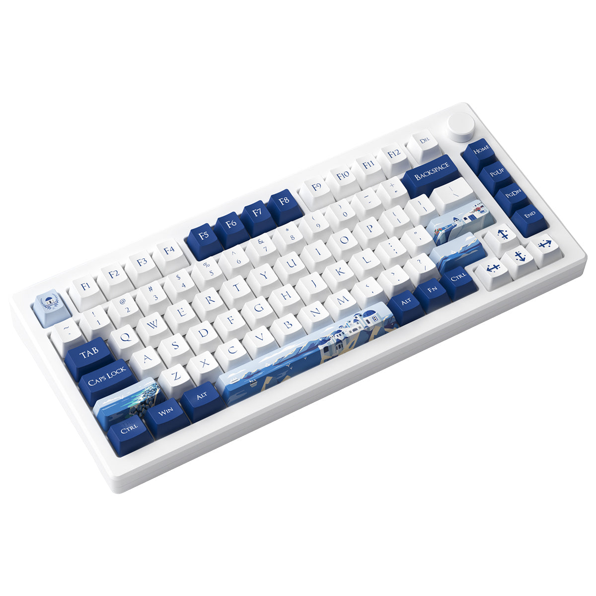 Akko MOD 007B HE PC Tri-Mode RGB Mechanical Keyboard (Santorini) (Akko Cream Yellow Magnetic Switch)