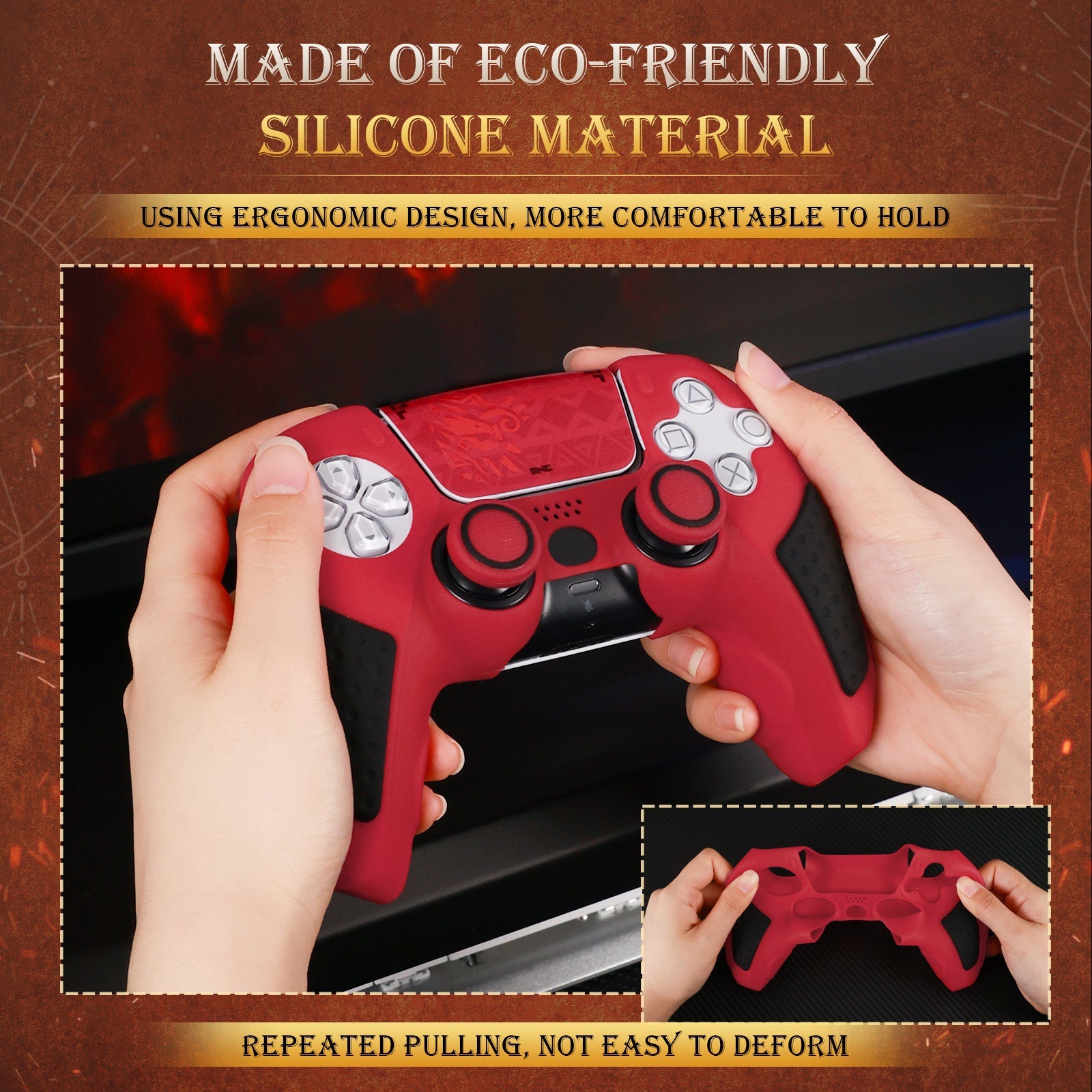 IINE Silicone Protective Cover for PS5 Controller (L1117)