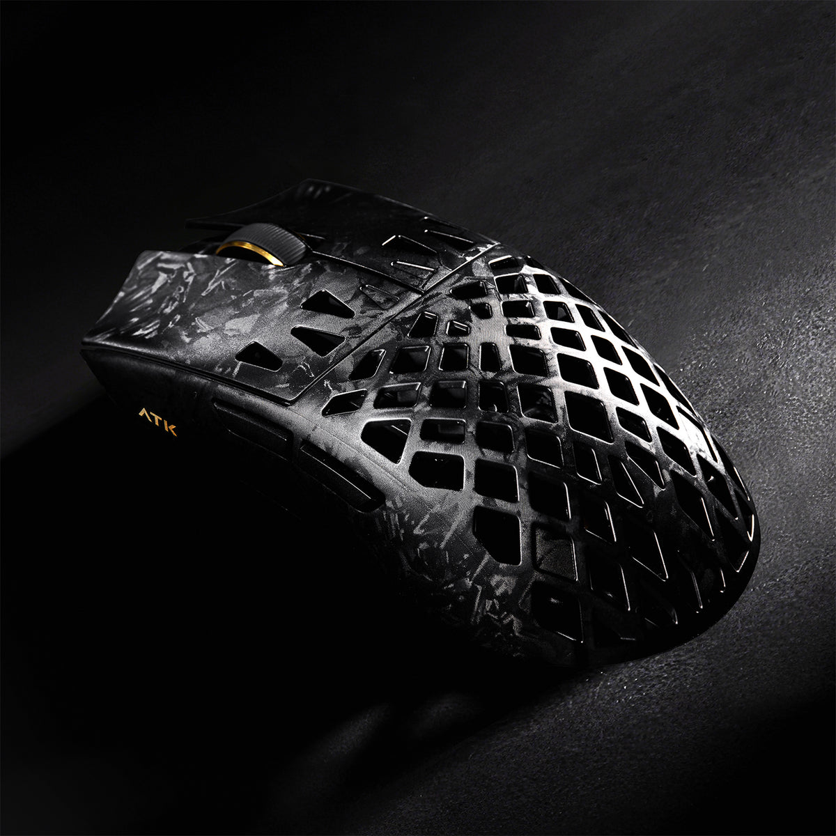 ATK Blazing Sky Ghost Ultimate Series Carbon Fiber Skeleton Gaming Mouse (Black)
