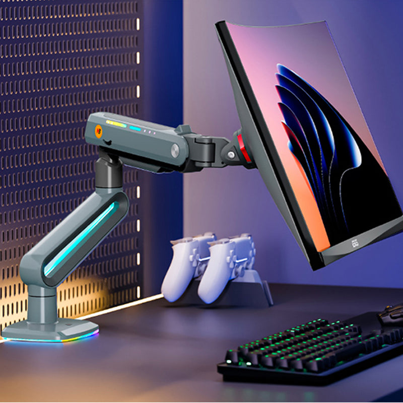North Bayou Heavy Duty Single Deskmount Gaming Monitor Arm (up to 60" or 20Kg)