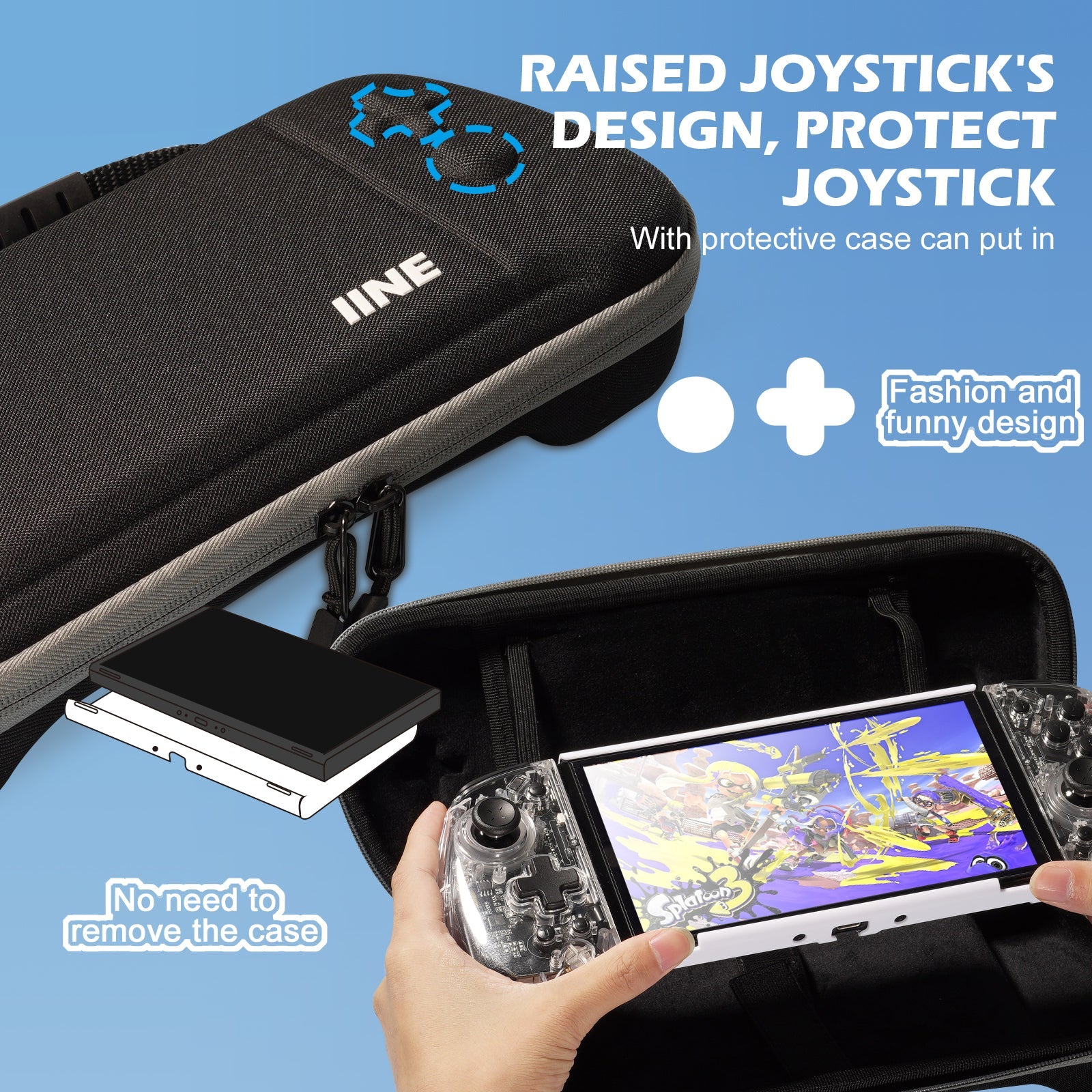 IINE Elite Plus Joy-Pad Bag for N-Switch / N-Switch OLED (Black) (L770) | DataBlitz