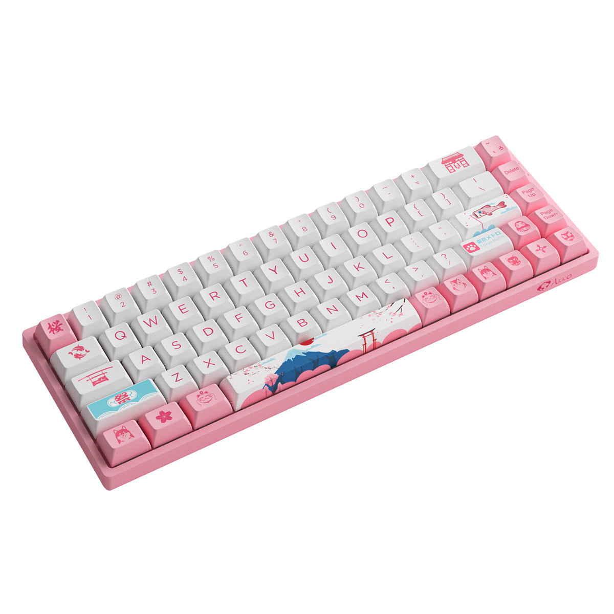AKKO World Tour Tokyo R2 3068B Plus Multi-Modes RGB Mechanical Keyboard (AKKO CS Jelly Pink)